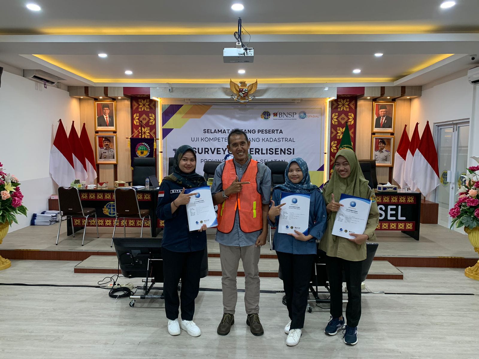 Uji Kompetensi Survei Kadastral di Kantor Pertanahan Sumatera Selatan